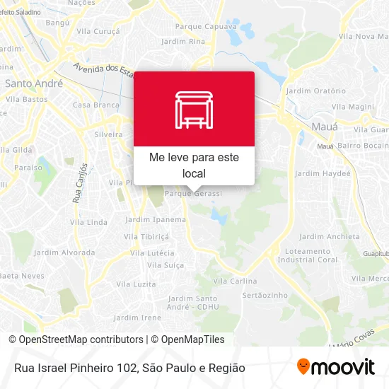 Rua Israel Pinheiro 102 mapa