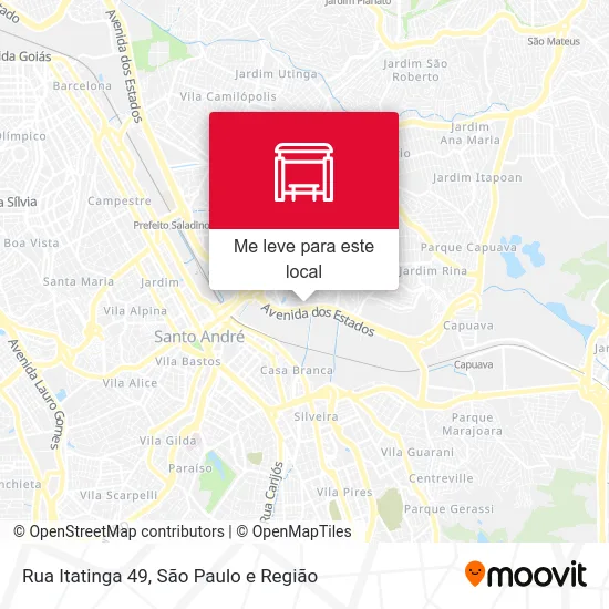Rua Itatinga 49 mapa