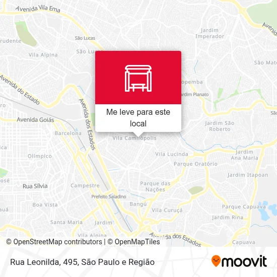 Rua Leonilda, 495 mapa