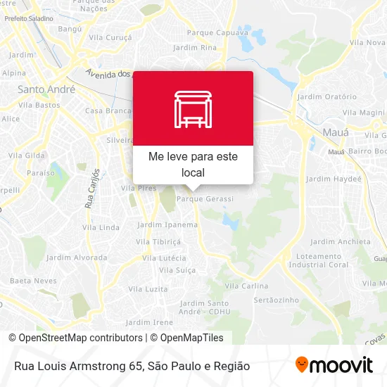 Rua Louis Armstrong 65 mapa