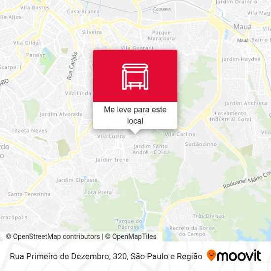 Rua Primeiro de Dezembro, 320 mapa