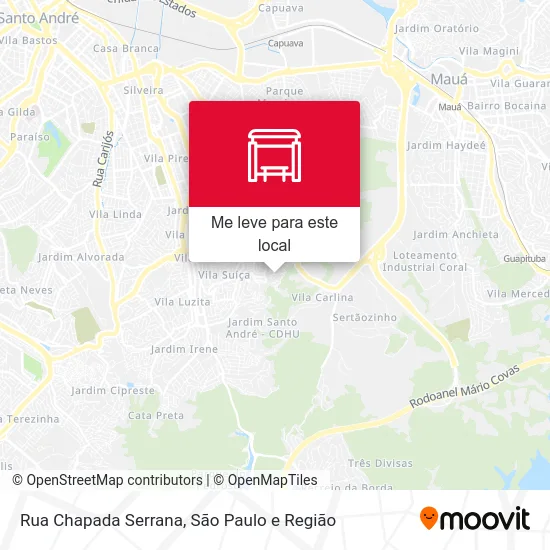 Rua Chapada Serrana mapa