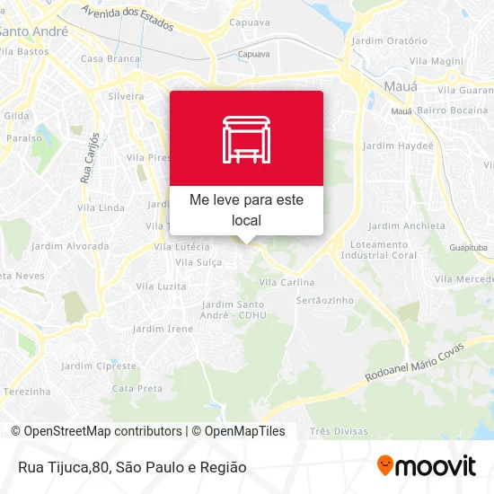 Rua Tijuca,80 mapa