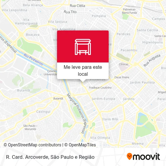 R. Card. Arcoverde mapa