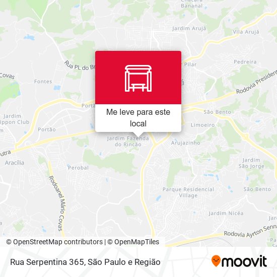 Rua Serpentina 365 mapa