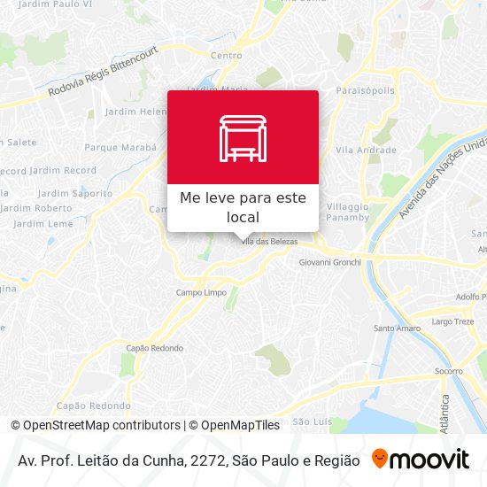 Av. Prof. Leitão da Cunha, 2272 mapa