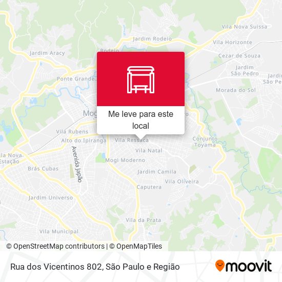 Rua dos Vicentinos 802 mapa
