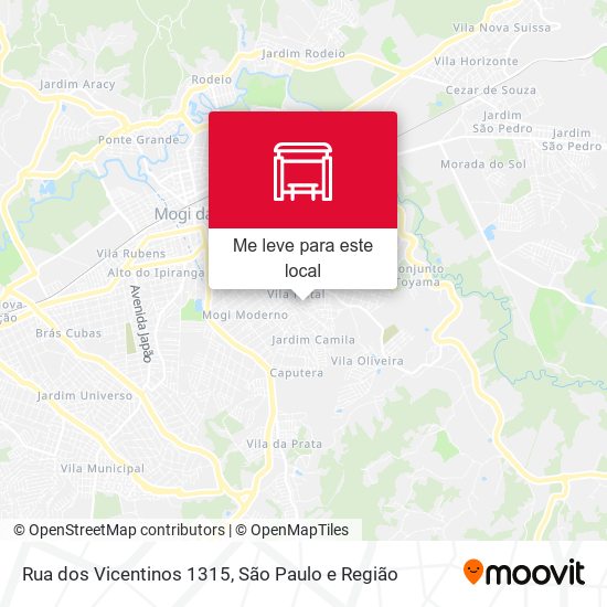 Rua dos Vicentinos 1315 mapa