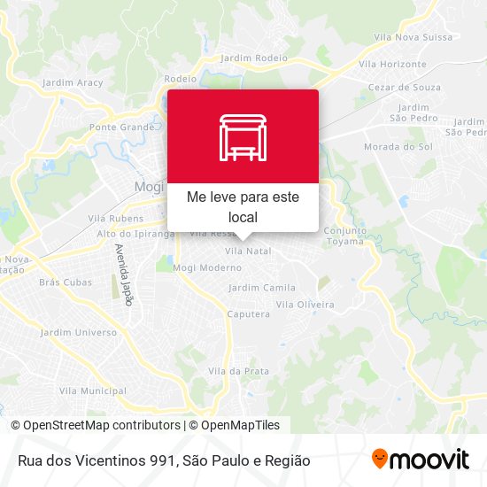 Rua dos Vicentinos 991 mapa