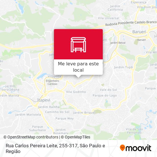 Rua Carlos Pereira Leite, 255-317 mapa
