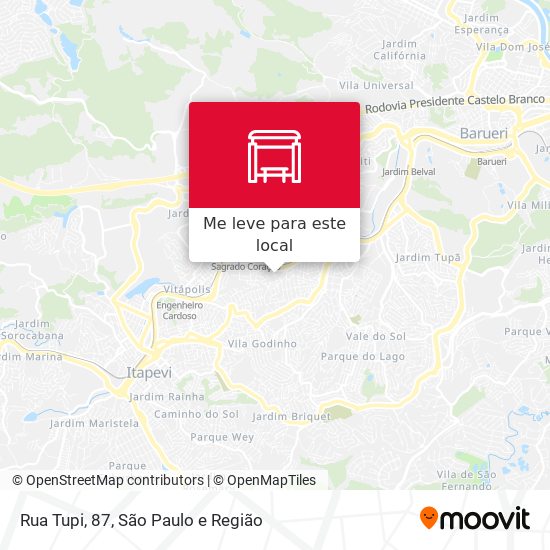 Rua Tupi, 87 mapa