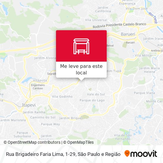 Rua Brigadeiro Faria Lima, 1-29 mapa