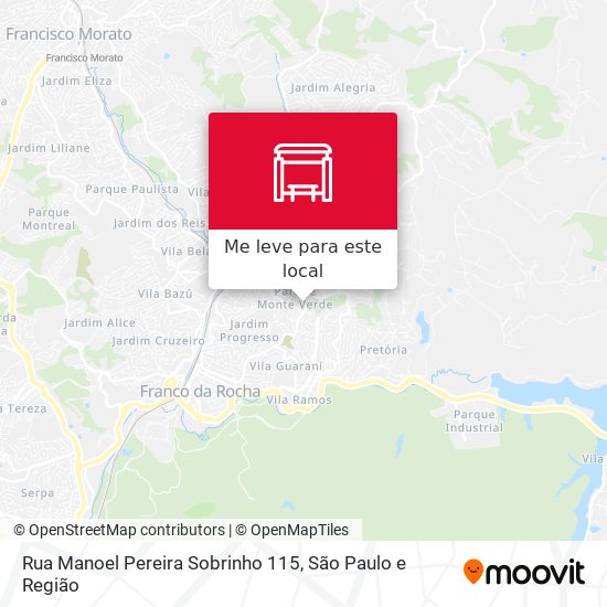 Rua Manoel Pereira Sobrinho 115 mapa