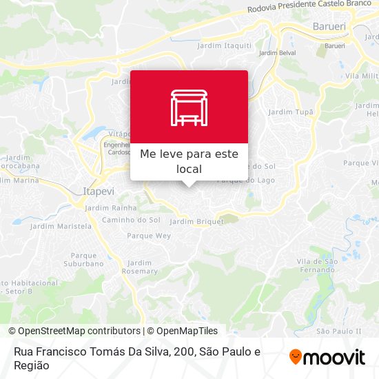 Rua Francisco Tomás Da Silva, 200 mapa