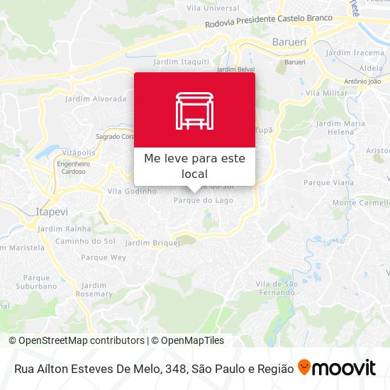 Rua Aílton Esteves De Melo, 348 mapa