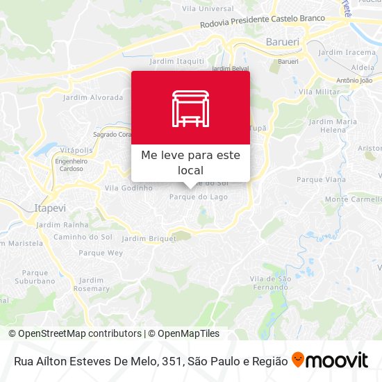 Rua Aílton Esteves De Melo, 351 mapa