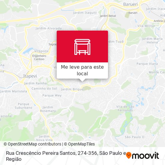 Rua Crescêncio Pereira Santos, 274-356 mapa