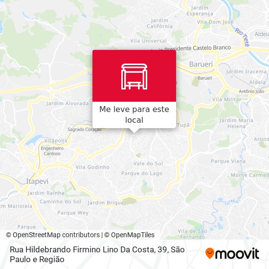 Rua Hildebrando Firmino Lino Da Costa, 39 mapa