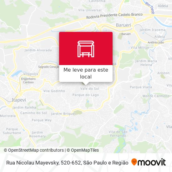 Rua Nicolau Mayevsky, 520-652 mapa