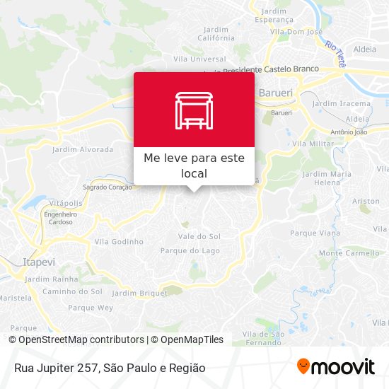 Rua Jupiter 257 mapa