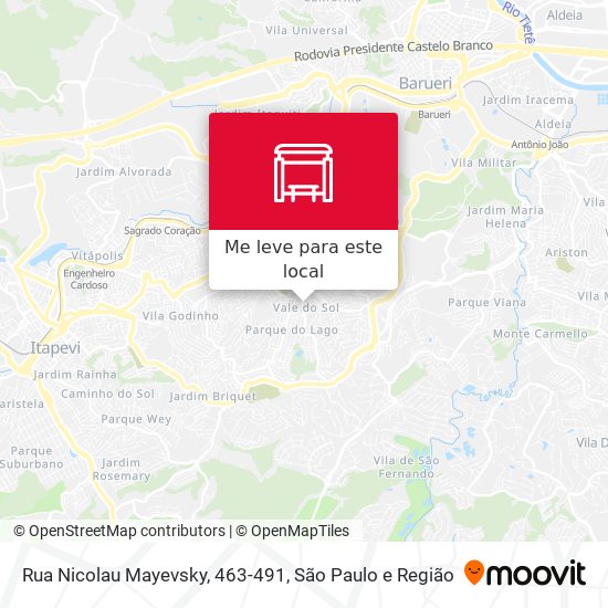 Rua Nicolau Mayevsky, 463-491 mapa