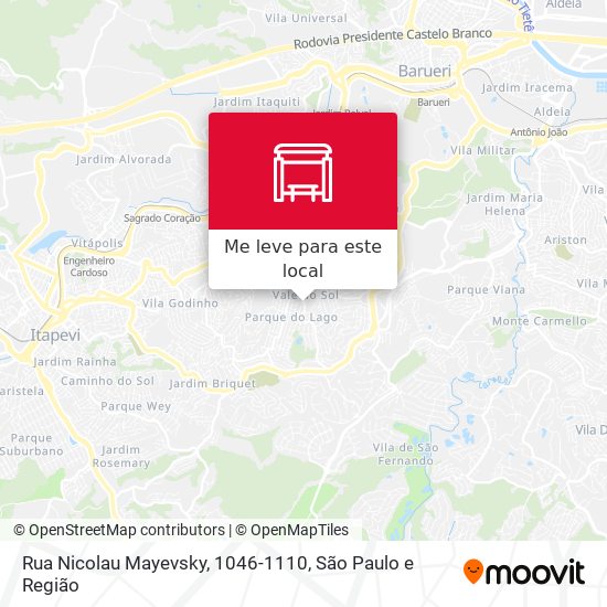 Rua Nicolau Mayevsky, 1046-1110 mapa
