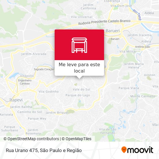 Rua Urano 475 mapa