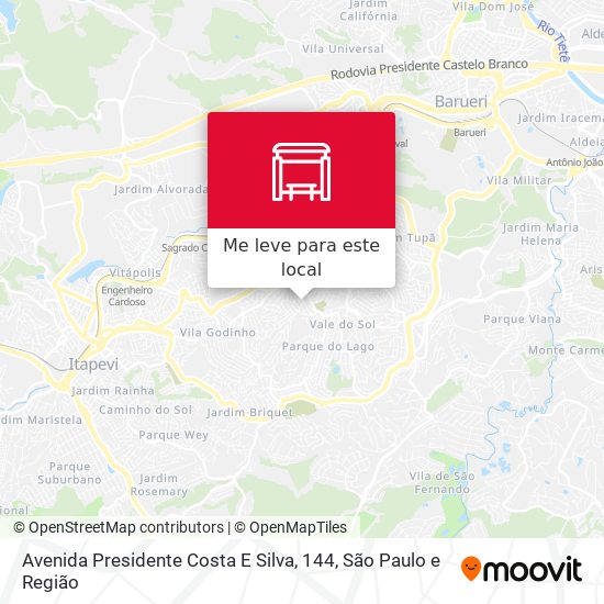 Avenida Presidente Costa E Silva, 144 mapa