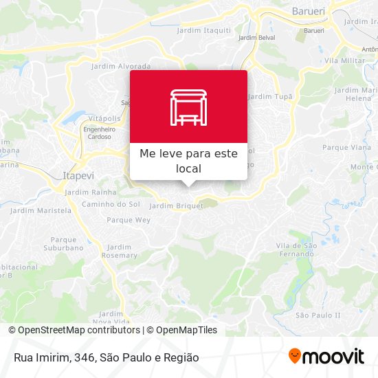 Rua Imirim, 346 mapa
