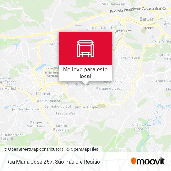 Rua Maria José 257 mapa