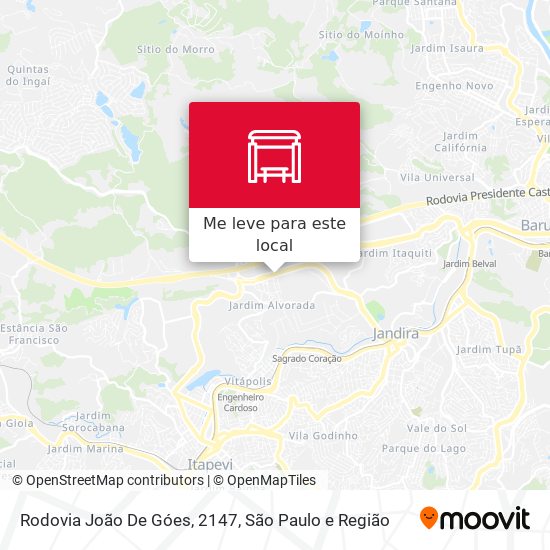 Rodovia João De Góes, 2147 mapa