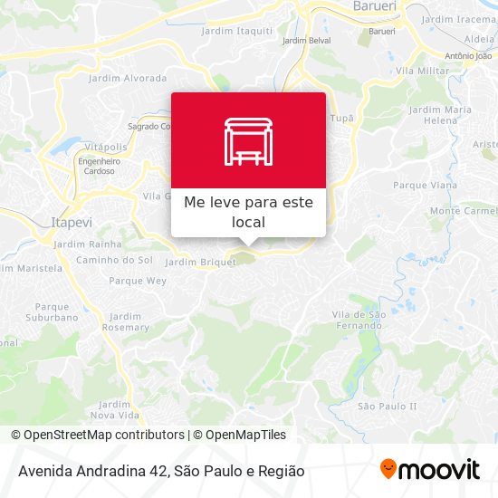 Avenida Andradina 42 mapa