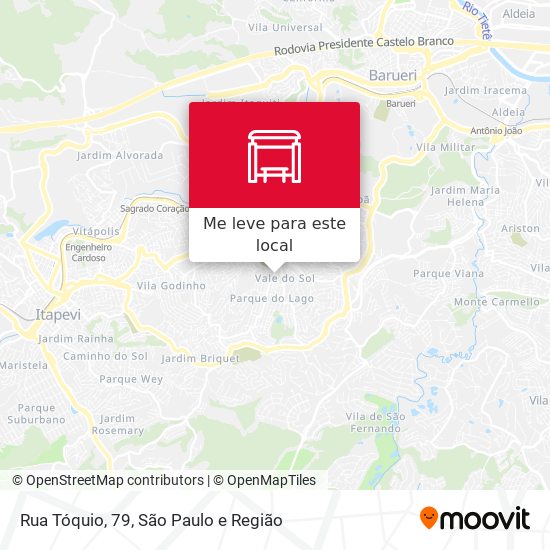 Rua Tóquio, 79 mapa