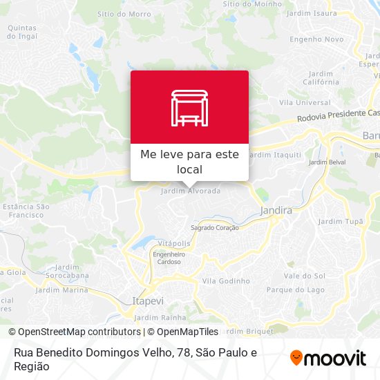 Rua Benedito Domingos Velho, 78 mapa