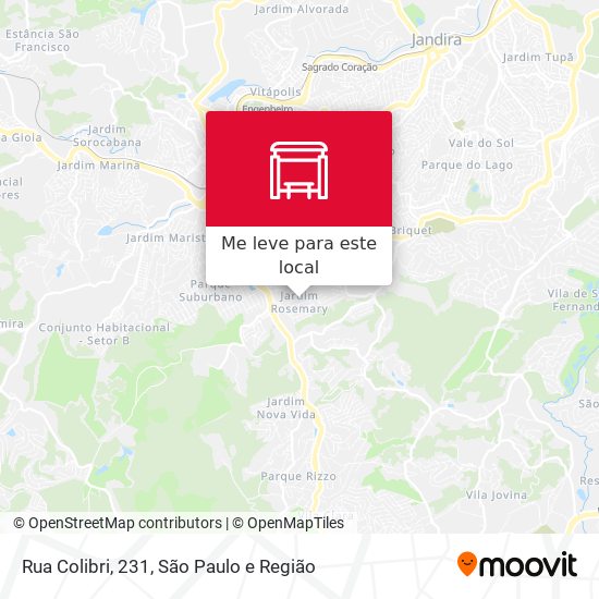 Rua Colibri, 231 mapa