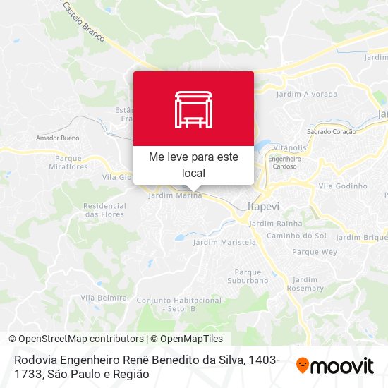 Rodovia Engenheiro Renê Benedito da Silva, 1403-1733 mapa