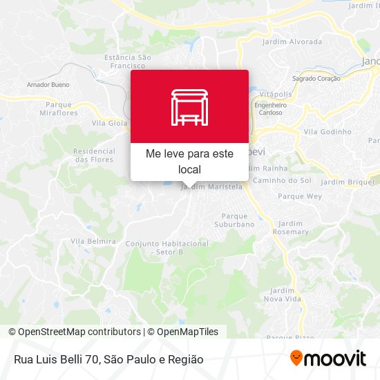 Rua Luis Belli 70 mapa