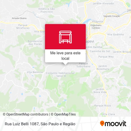 Rua Luiz Belli 1087 mapa