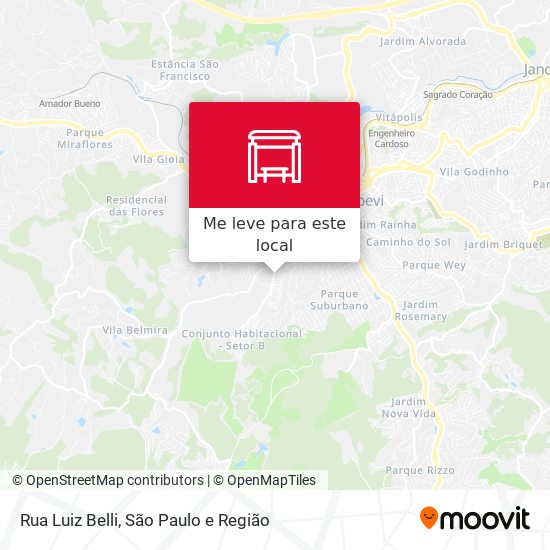 Rua Luiz Belli mapa