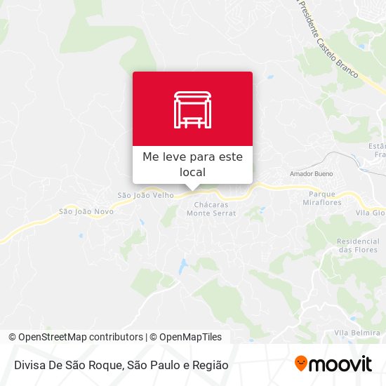Divisa De São Roque mapa