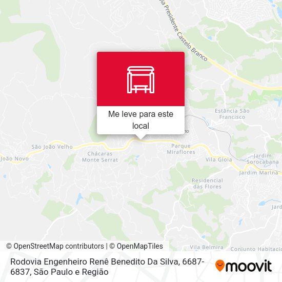 Rodovia Engenheiro Renê Benedito Da Silva, 6687-6837 mapa