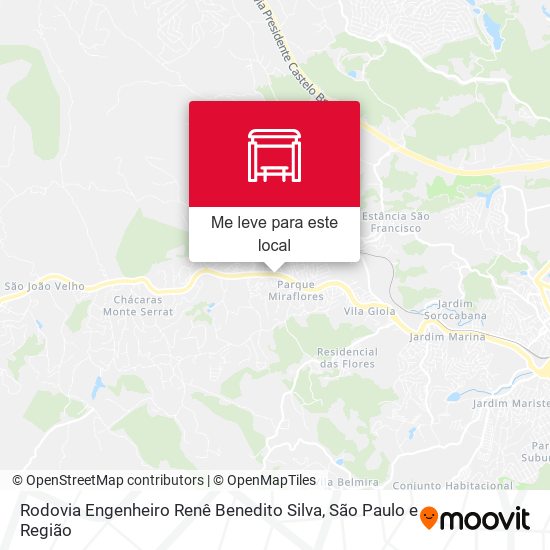 Rodovia Engenheiro Renê Benedito Silva mapa