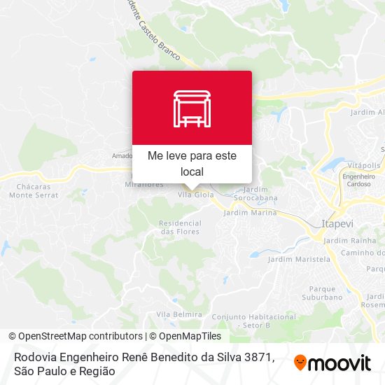 Rodovia Engenheiro Renê Benedito da Silva 3871 mapa