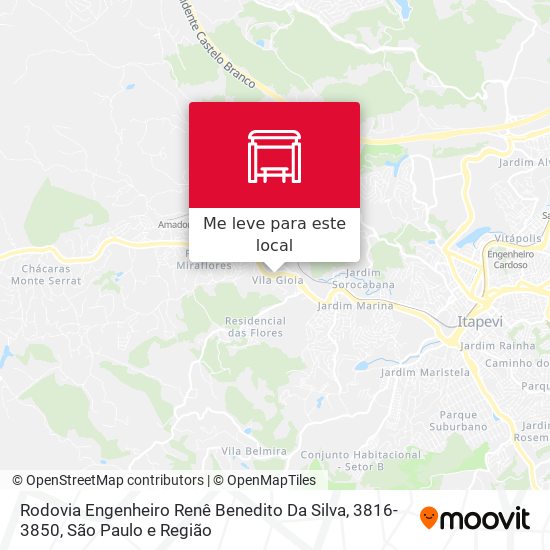 Rodovia Engenheiro Renê Benedito Da Silva, 3816-3850 mapa
