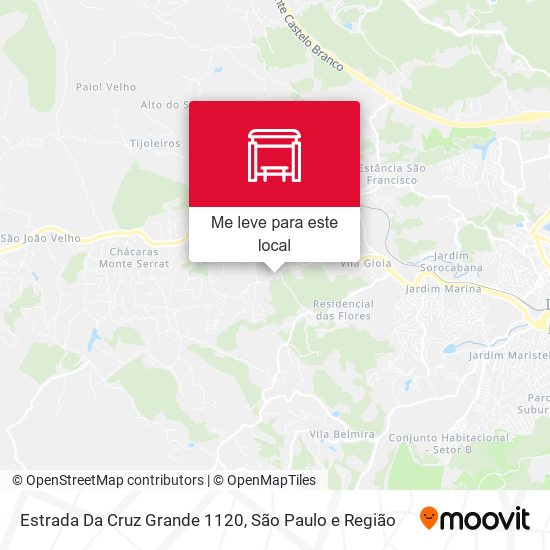 Estrada Da Cruz Grande 1120 mapa