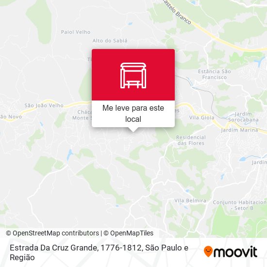 Estrada Da Cruz Grande, 1776-1812 mapa