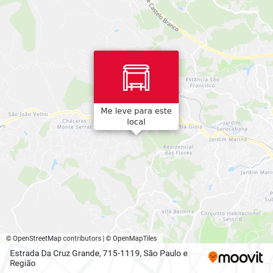 Estrada Da Cruz Grande, 715-1119 mapa