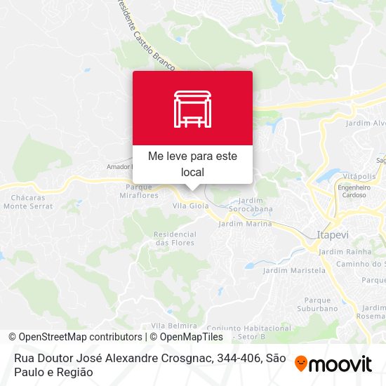 Rua Doutor José Alexandre Crosgnac, 344-406 mapa