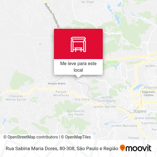 Rua Sabina Maria Dores, 80-308 mapa