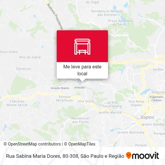 Rua Sabina Maria Dores, 80-308 mapa